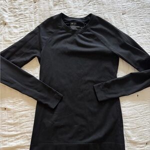 Figs Seamless Black Long Sleeve Top